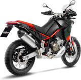 Auspuffendrohr Ohne Geräuschzulassung Lv-14 Titan Endkappe Carbon Fiber - Leovince Kompatibel Mit Aprilia Tuareg 660 (2022-2024)