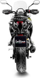 Exhaust Tip With Noise Certification Lv-14 Steel Black Carbon Fiber End Cap - Leovince Compatible With Triumph Tiger 800 Sport (2024-2026)