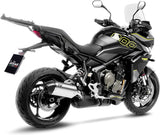 Auspuffendstück Mit Geräuschzulassung Lv-14 Titan Endkappe Carbon Fiber - Leovince Kompatibel Mit Triumph Tiger 800 Sport (2024-2026)