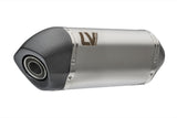 Exhaust Tip Without Sound Certification Lv-14 Stainless Steel Carbon Fiber End Cap - Leovince Compatible With Triumph Tiger 1200 Gt Explorer (2025-2026)