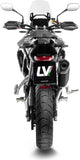 Auspuffendstück Mit Geräuschzulassung Lv-14 Edelstahl Schwarz Endkappe Carbon Fiber - Leovince Kompatibel Mit Triumph Tiger 900 Gt (2024-2026)