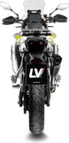 Auspuffendrohr Ohne Geräuschzulassung Lv-14 Edelstahl Schwarz Endkappe Carbon Fiber - Leovince Kompatibel Mit Voge Valico 900 Dsx (2024-2026)