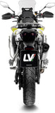 Auspuffendstück Mit Geräuschzulassung Lv-14 Edelstahl Endkappe Carbon Fiber - Leovince Kompatibel Mit Voge Valico 900 Dsx (2024-2026)