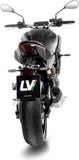 Komplette Abgasanlage Mit Katalysator Und Geräuschzulassung Lv-14 R Titan Endkappe Carbon Fiber - Leovince Kompatibel Mit Yamaha Mt-07 (2021-2024)