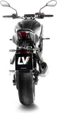 Auspuffendrohr Ohne Geräuschzulassung Lv-14 R Edelstahl Endkappe Carbon Fiber - Leovince Kompatibel Mit Yamaha Mt-07 (2025-2026)