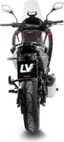 Auspuffendrohr Ohne Geräuschzulassung Lv-14 Titan Endkappe Carbon Fiber - Leovince Kompatibel Mit Moto Morini X-Cape 700 (2025-2026)