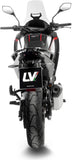 Exhaust Tip Without Sound Certification Lv-14 Stainless Steel Carbon Fiber End Cap - Leovince Compatible With Moto Morini X-Cape 700 (2025-2026)