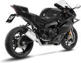 Komplette Auspuffanlage Ohne Katalysator Und Ohne Geräuschzulassung Lv-14 R Titan Endkappe Carbon Fiber - Leovince Kompatibel Mit Yamaha Yzf-R9 900 (2025-2026)