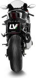Complete Exhaust System Without Catalytic Converter And Without Sound Certification Lv-14 R Titanium Carbon Fiber End Cap - Leovince Compatible With Yamaha Yzf-R9 900 (2025-2026)