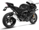 Complete Exhaust System Without Catalytic Converter And Without Sound Certification Lv-14 R Stainless Steel Carbon Fiber End Cap - Leovince Compatible With Yamaha Yzf-R9 900 (2025-2026)