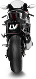 Komplette Auspuffanlage Ohne Katalysator Und Ohne Geräuschzulassung Lv-14 R Edelstahl Endkappe Carbon Fiber - Leovince Kompatibel Mit Yamaha Yzf-R9 900 (2025-2026)