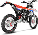 Auspuffendstück Mit Geräuschzulassung X-Fight Carbon Fiber Endkappe Edelstahl - Leovince Kompatibel Mit Fantic Motor Motard 50 (2019-2020)