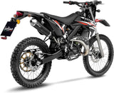 Auspuffendstück Mit Geräuschzulassung X-Fight Carbon Fiber Endkappe Edelstahl - Leovince Kompatibel Mit Rieju Mrt 50 - Pro - Sm (2021-2023)