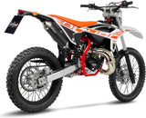 Auspuffendstück Mit Geräuschzulassung X-Fight Carbon Fiber Endkappe Edelstahl - Leovince Kompatibel Mit Beta Rr 50 Enduro - Sport (2021-2022)