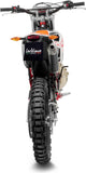 Auspuffendstück Mit Geräuschzulassung X-Fight Carbon Fiber Endkappe Edelstahl - Leovince Kompatibel Mit Beta Rr 50 Motard - Sport (2021-2022)