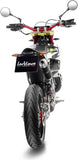 Auspuffendstück Mit Geräuschzulassung X-Fight Edelstahl Schwarz Endkappe Edelstahl - Leovince Kompatibel Mit Fantic Motor Xe 50 Performance (2021-2024)