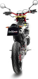 Auspuffendstück Mit Geräuschzulassung X-Fight Carbon Fiber Endkappe Edelstahl - Leovince Kompatibel Mit Fantic Motor Xe 50 Competition (2021-2024)