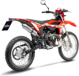 Auspuffendstück Mit Geräuschzulassung X-Fight Edelstahl Endkappe Edelstahl - Leovince Kompatibel Mit Beta Rr 50 Motard - Sport (2023-2024)
