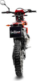 Auspuffendstück Mit Geräuschzulassung X-Fight Edelstahl Endkappe Edelstahl - Leovince Kompatibel Mit Beta Rr 50 Enduro - Sport (2023-2024)