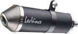 Exhaust Tip With Noise Certification X-Fight Steel Black Stainless Steel End Cap - Leovince Compatible With Sherco 50 Sm-Rs (2021-2024)