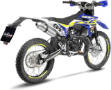 Auspuffendstück Mit Geräuschzulassung X-Fight Edelstahl Endkappe Edelstahl - Leovince Kompatibel Mit Sherco 50 Se-Rs (2021-2024)