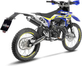Auspuffendstück Mit Geräuschzulassung X-Fight Carbon Fiber Endkappe Edelstahl - Leovince Kompatibel Mit Sherco 50 Se-R (2021-2024)
