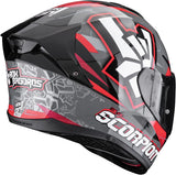 Integralhelm Für Motorrad Scorpion Exo Exo-530 Air Polycarbonate Grau Schwarz Rot Rok Grösse L