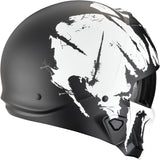 Integralhelm Für Motorrad Scorpion Exo Exo-Combat Ii Polycarbonate Mattschwarz Weiß Marauder Grösse Xs