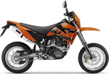 Dual Exhaust System With Sound Certification Albus Ceramic White Aluminium - Gpr Compatible With Ktm 660 Smc (2005-2006)