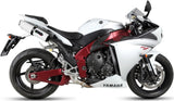 Doppelauspuffanlage Mit Geräuschzulassung Albus Ceramic Alu Weiss - Gpr Kompatibel Mit Yamaha Yzf 1000 R1 (2009-2014)
