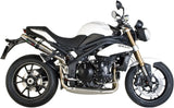 Doppelauspuffanlage Mit Geräuschzulassung Deeptone Edelstahl - Gpr Kompatibel Mit Triumph Speed Triple 1050 (2011-2015)