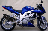 Doppelauspuffanlage Mit Geräuschzulassung Furore Alu Schwarz - Gpr Kompatibel Mit Suzuki Sv 1000 - S (2003-2008)