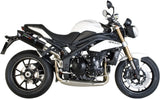 Doppelauspuffanlage Mit Geräuschzulassung Furore Alu Schwarz - Gpr Kompatibel Mit Triumph Speed Triple 1050 (2011-2015)