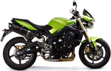 Doppelauspuffanlage Mit Geräuschzulassung Furore Alu Schwarz - Gpr Kompatibel Mit Triumph Street Triple 675 (2007-2012)