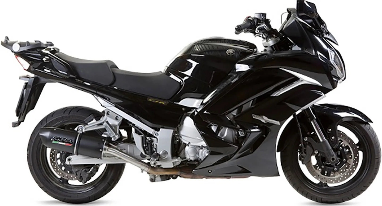 Doppelauspuffanlage Mit Geräuschzulassung Furore Alu Schwarz - Gpr Kompatibel Mit Yamaha Fjr 1300 (2006-2016)