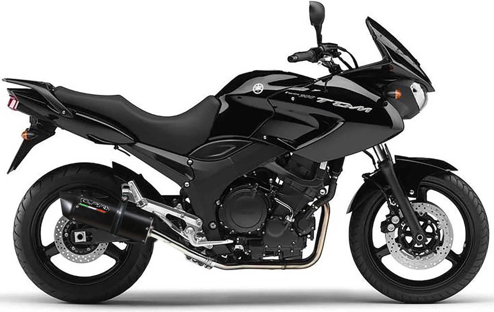 Doppelauspuffanlage Mit Geräuschzulassung Furore Alu Schwarz - Gpr Kompatibel Mit Yamaha Tdm 900 (2002-2014)