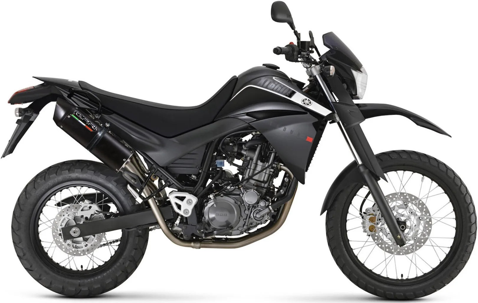 Doppelauspuffanlage Mit Katalysator Und Geräuschzulassung Furore Alu Schwarz - Gpr Kompatibel Mit Yamaha Xt 660 X - R (2004-2014)