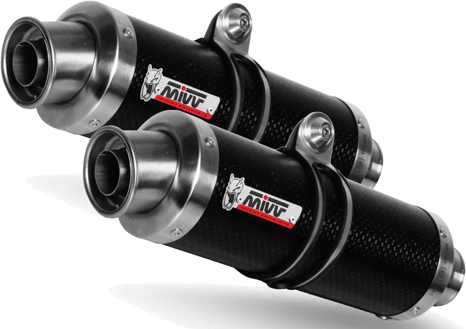 Doppelauspuffanlage Mit Geräuschzulassung Gp Carbon - Mivv Kompatibel Mit Ducati Monster 750 (1999-2002)