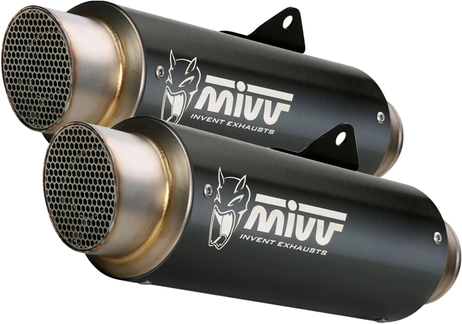 Doppelauspuffanlage Mit Geräuschzulassung Gppro Stahl Schwarz - Mivv Kompatibel Mit Ducati Scrambler 1100 (2018-2020)