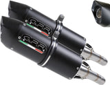 Doppelauspuffanlage Mit Katalysator Und Geräuschzulassung Furore Evo4 Alu Schwarz - Gpr Kompatibel Mit Aprilia Dorsoduro 1200 (2011-2016)