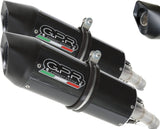 Doppelauspuffanlage Mit Geräuschzulassung Furore Carbon Look - Gpr Kompatibel Mit Ducati Monster 400 (1993-2000)