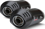Doppelauspuffanlage Mit Geräuschzulassung Oval Carbon Carbon - Mivv Kompatibel Mit Yamaha Yzf 1000 R1 (2007-2008)