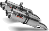 Dual Exhaust System With Sound Certification Oval Stainless Steel - Mivv Compatible With Ducati Monster 800 (2003-2005)