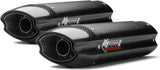 Dual Non-Catalytic Exhaust System With Sound Certification Suono Steel Black Carbon - Mivv Compatible With Yamaha Fz-6 Fazer (2007-2011)