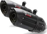Doppelauspuffanlage Ohne Katalysator Mit Geräuschzulassung Suono Stahl Schwarz Carbon - Mivv Kompatibel Mit Suzuki Gsx-R 1000 (2007-2008)