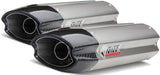 Doppelauspuffanlage Ohne Katalysator Mit Geräuschzulassung Suono Edelstahl Carbon - Mivv Kompatibel Mit Ducati 1098 (2007-2011)