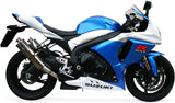 Doppelauspuffanlage Mit Geräuschzulassung Trioval Edelstahl - Gpr Kompatibel Mit Suzuki Gsx-R 1000 K9 (2009-2011)