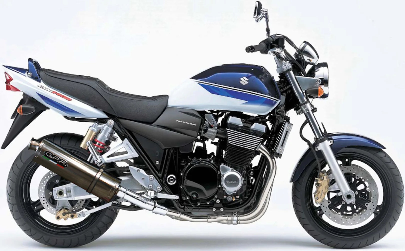 Doppelauspuffanlage Mit Katalysator Und Geräuschzulassung Trioval Edelstahl - Gpr Kompatibel Mit Suzuki Gsx 1400 (2001-2007)