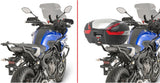 Monokey Trekker Outback Evo Smart Black Aluminium Top Case - 58 Lt Trekker Outback Evo Smart Aluminium - Givi Compatible With Yamaha Mt-07 Tracer (2016-2019)