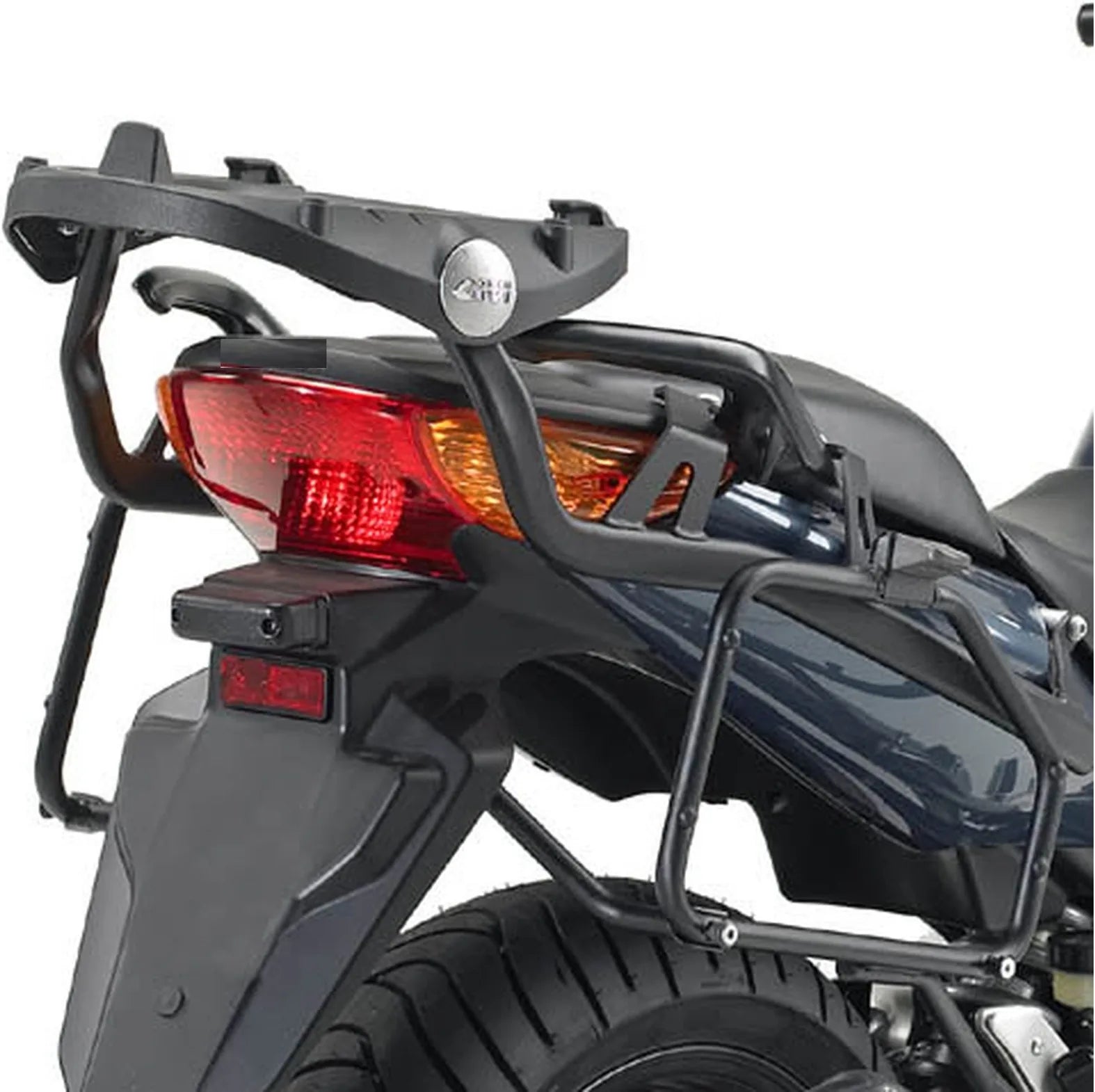 Motorradkoffer Monolock Alpina Aluminium Schwarz 44 Lt Alpina Aluminium - Givi Kompatibel Mit Honda Cbf 1000 - Abs (2006-2009)